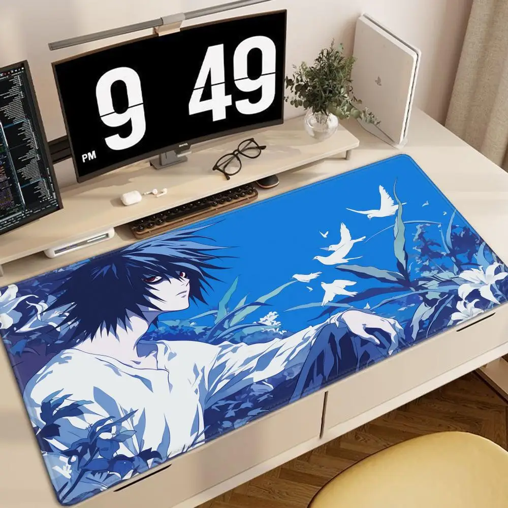 Death Note XL 700X300 Anime Mousepad HD Printing Computer Gamers Locking Lock Edge Mouse Pad XXL 900x400mm Keyboard PC Desk Pad