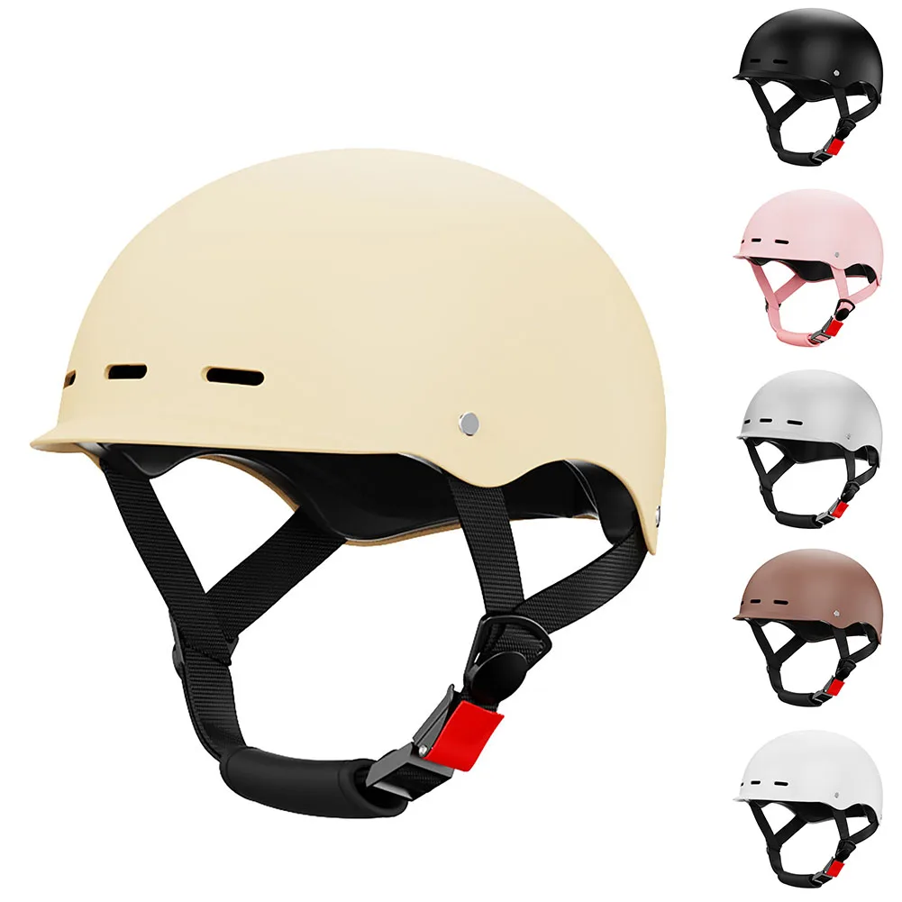 Ultralight Bicycle Helmet for Men Women Multiple Vent Holes Breathable Half Face Helmet Headgear for Outdoor Sports E-bike