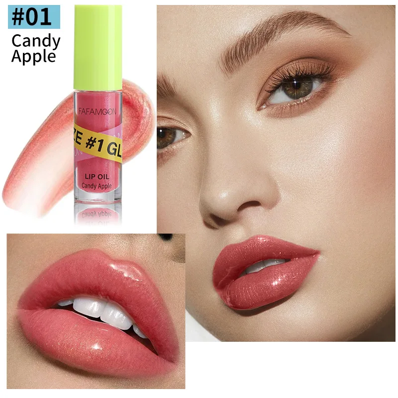 Jelly Lip Gloss Long Lasting Mirror Water Lip Glaze rossetto idratante colorato Crystal Shiny Lip Tint trucco per la cura delle labbra coreane