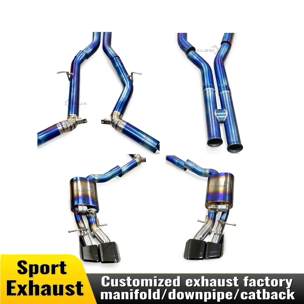 

For Mercedes BenzCLS63 AMG C218 6.2L2010-2018titanium alloy valve exhaust catback racing performance perfectly installed muffler