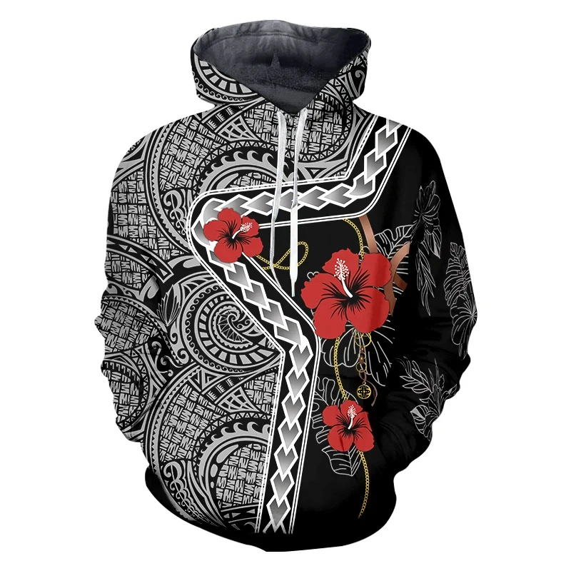 Polynesia Tahiti Sea ​​turtle 3D Printed Hoodies For Men Clothes Casual Women Sweatshirts Fashion Hawaii Pullovers Y2k Tracksuit