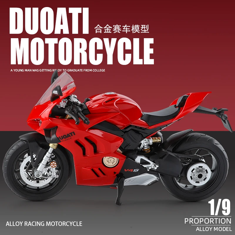 

1:9 Ducati Panigale V4S Model Alloy Motorcycle Diecast Computer Desktop Ornaments Trendy Display Gift for Friend Kids Toys
