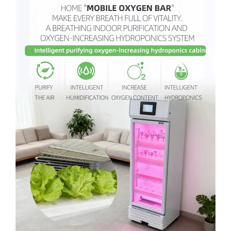 Intelligent Home Vegetable Planting Hydroponics Garden System-Vertical Hydroponics Cabinet Plants Grow Cabinet