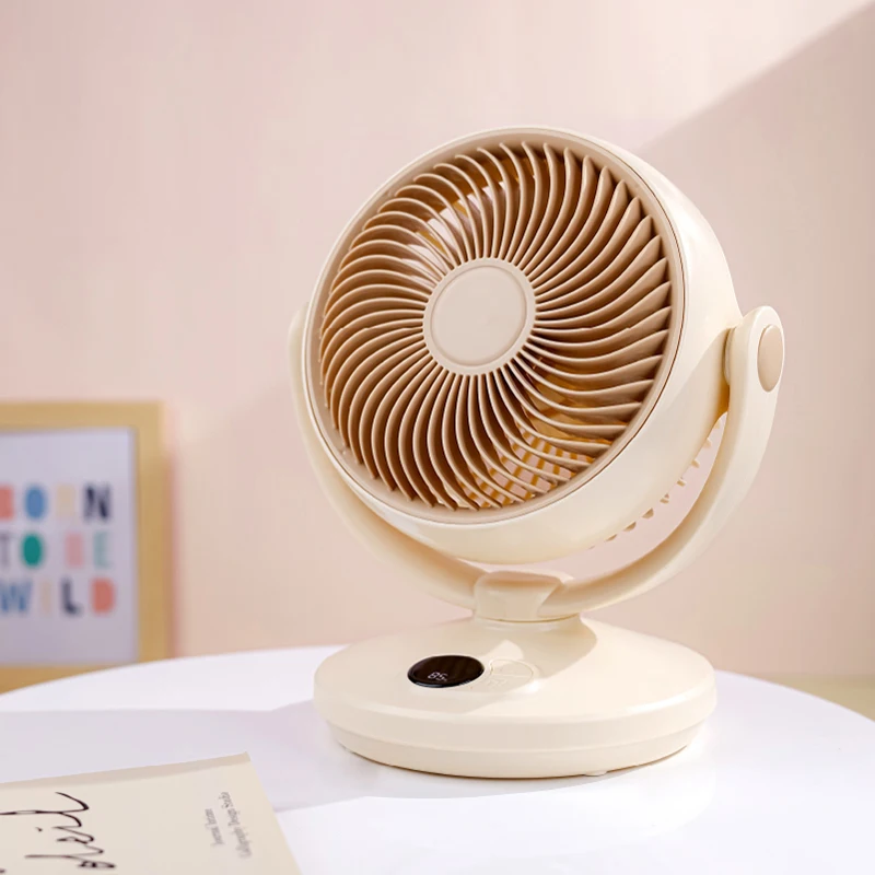 Smart Home Charging Mute Electric Fan Home Desktop Desktop Air Circulation Fan Portable Small Fan Custom Gift Factory Wholesale