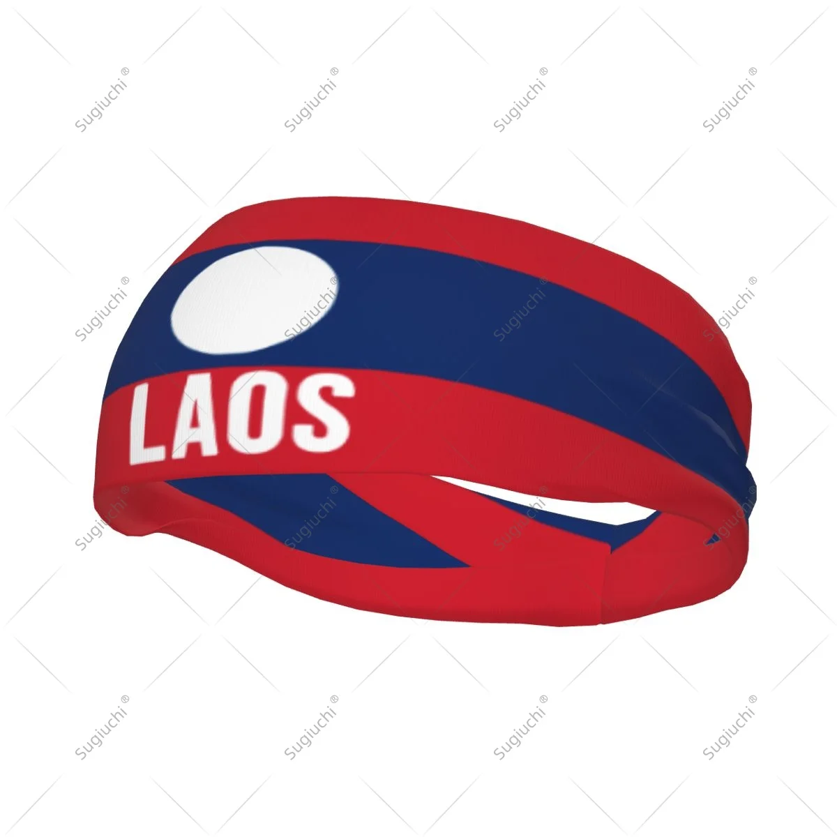 

Эластичные широкие повязки на голову с флагом Лаоса для мужчин и женщин, для йоги, фитнеса, тенниса, бега, занятий в спортзале