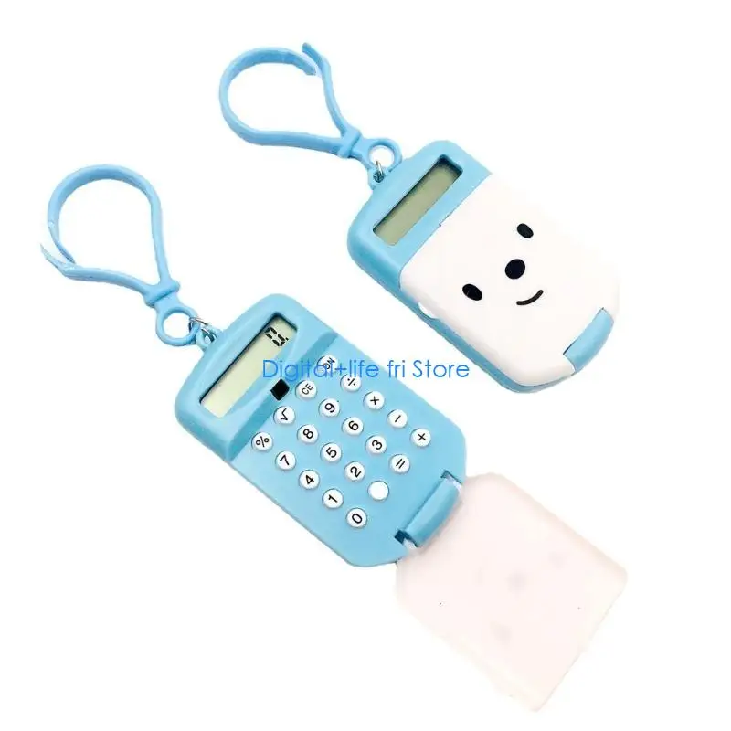 E06D User Friendly Calculator Keychain Pocket Calculator Practical Gift