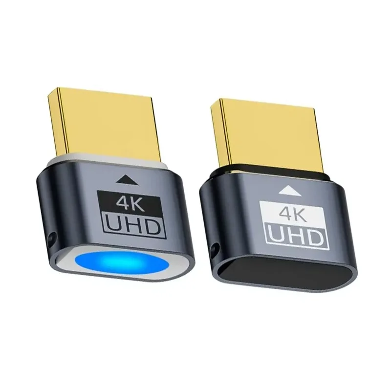 

HDMI-compatible Dummy Plug Headless Ghost Display Emulator 4K EDID Monitor Simulator for Bitcoin Mining GPU Rig Remote Desktop