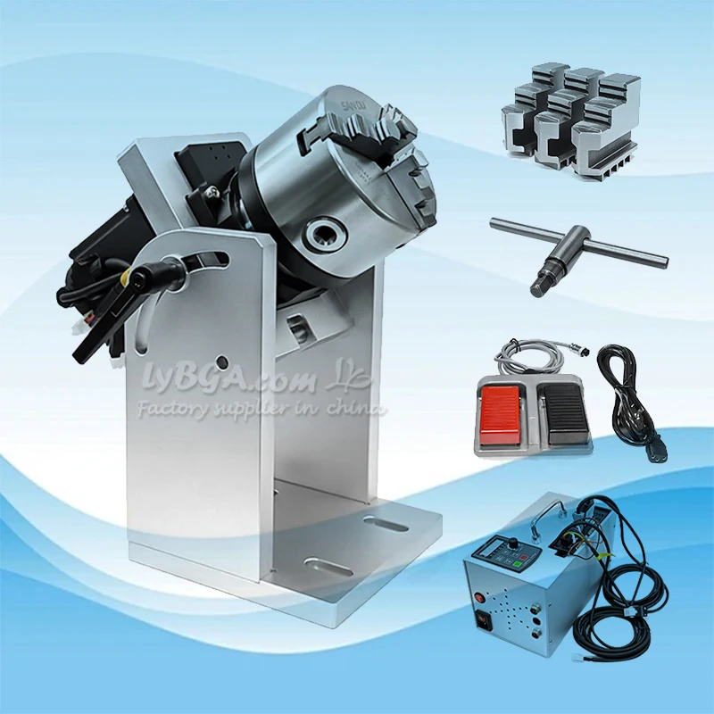 CNC Precision Positioner Argon Arc Welding Laser Welding Marking Machine Rotary Table With Servo Motor Drive Controller Box Kit