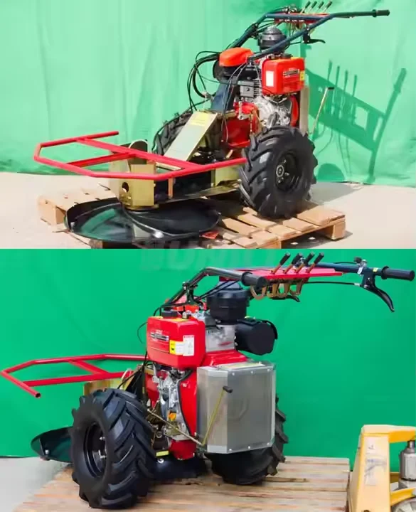 

Farm Orchard Garden Tools Power Tiller Weeder Grass Cutting Hand Held Disc Lawn Mower Machine