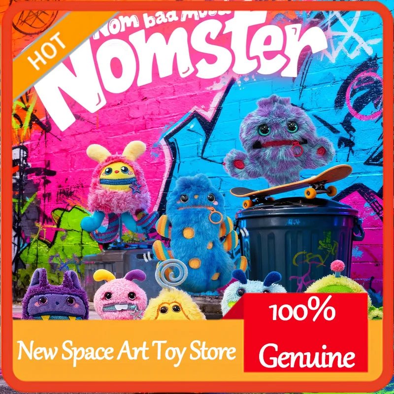 

Официальный Nomster Nom Bad Mood Talking, плюшевый брелок, слепая коробка, милая кавайная коллекционная игрушка, фигурка, сумка, очаровательный декор, Рождественский подарок