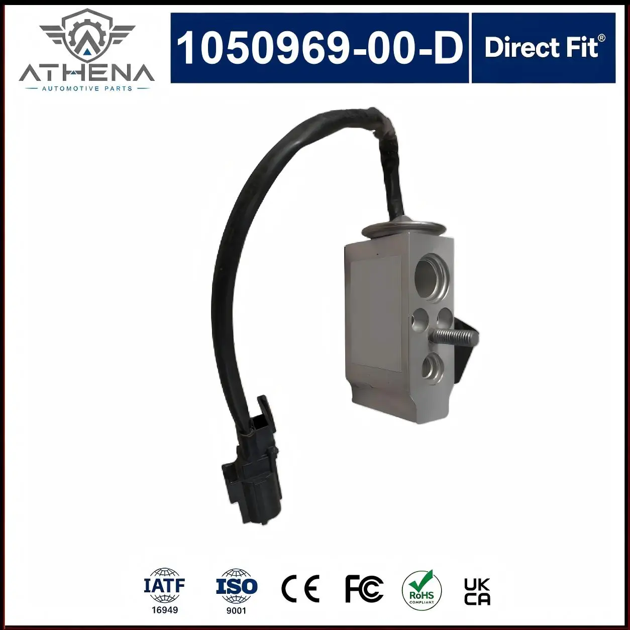1050969-00-D Rear HVAC TXV Expansion Valve With Solenoid For Tesla Model X 2016-2020 AC Refrigerant Control Repair