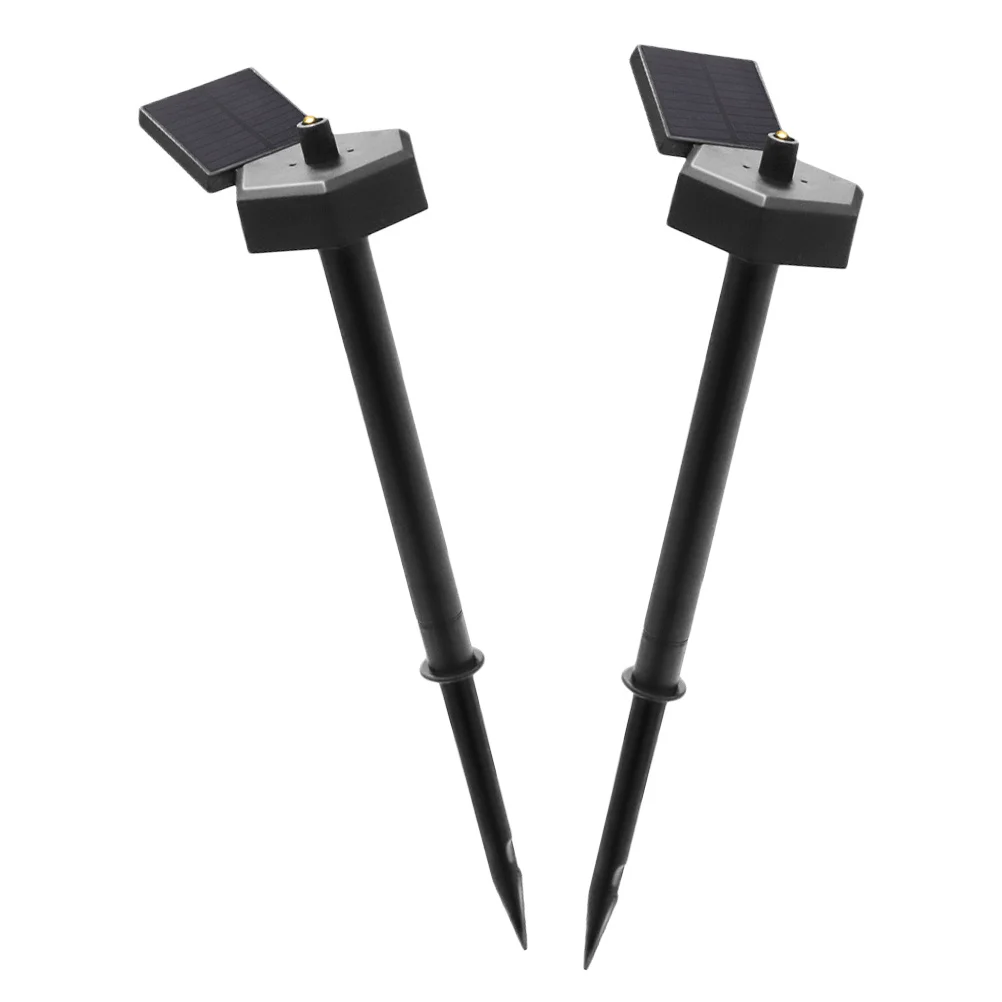 Lampada da giardino da 2 pezzi Lampada da giardino per esterni a energia solare Led per cortile Luci solari da percorso Illuminazione decorativa da patio