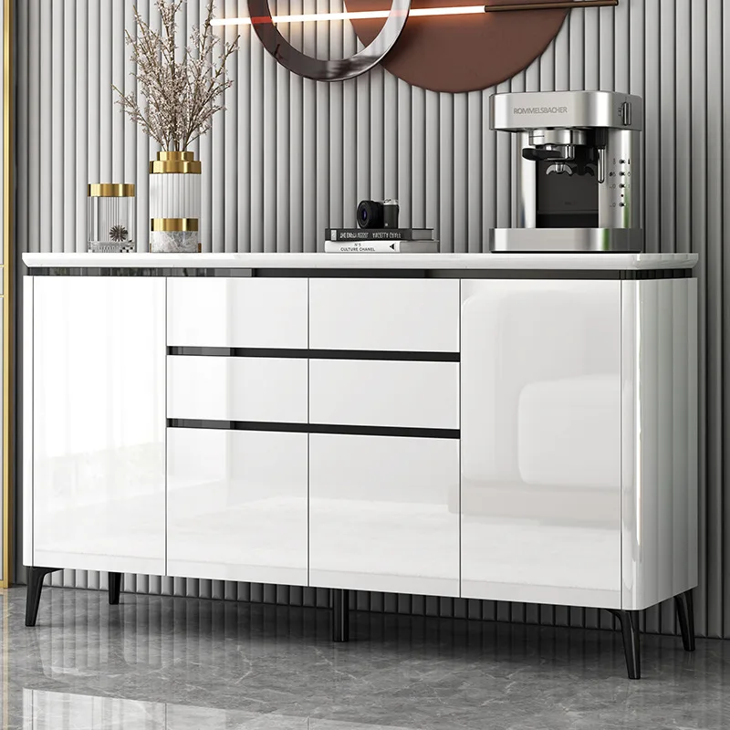 Side cabinet Modern simple kitchen Multifunctional dining room Integrated storage tea cabinet against the wall