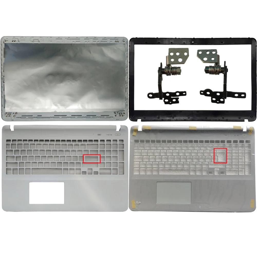 New White Cover For Sony Vaio SVF15 SVF151 SVF152 SVF153 SVF1541 SVF152C29V LCD Back Cover/Bezel/Palmrest Upper/Bottom Base Case