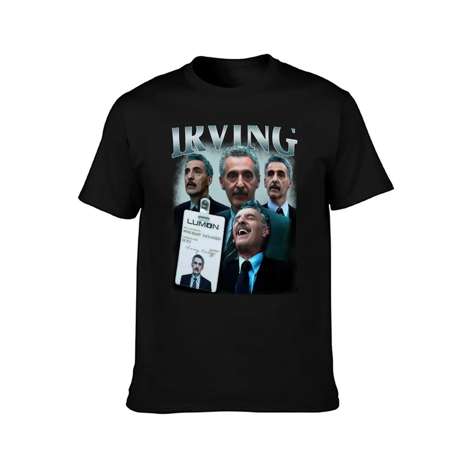 Vintage Severance Irving B T-Shirt, Summer Casual Cotton Tee, Oversized Streetwear Tops, Vintage Graphic Print, Unisex Men Women