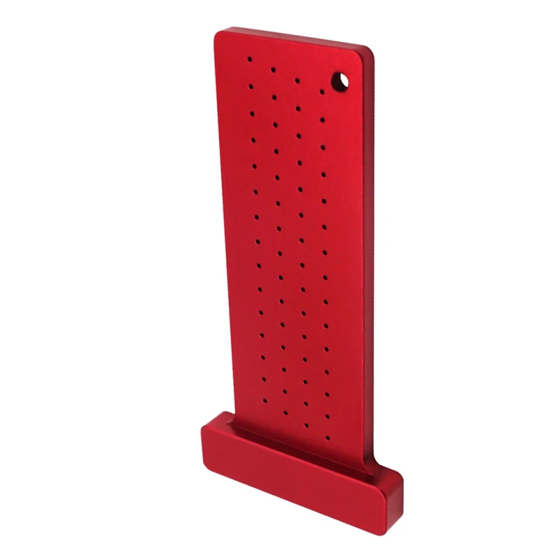 1 قطعة سبائك الألومنيوم ثقب تحديد المواقع قياس الكتابة النجارة حاكم بمناسبة مقياس الإمبراطوري بمناسبة T-القاعدة