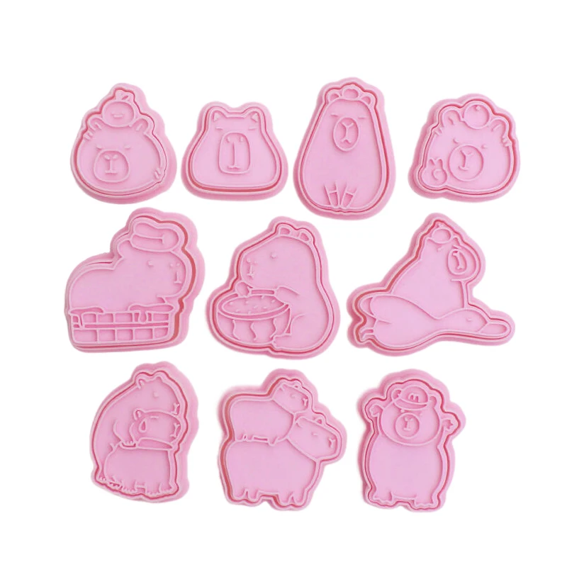 Cartoon Capybara Shaped Cookie Cutter Cute Animal Fondant Biscuit Mold Cake Decoration Tools Baking Accessories Kitchen Gadget