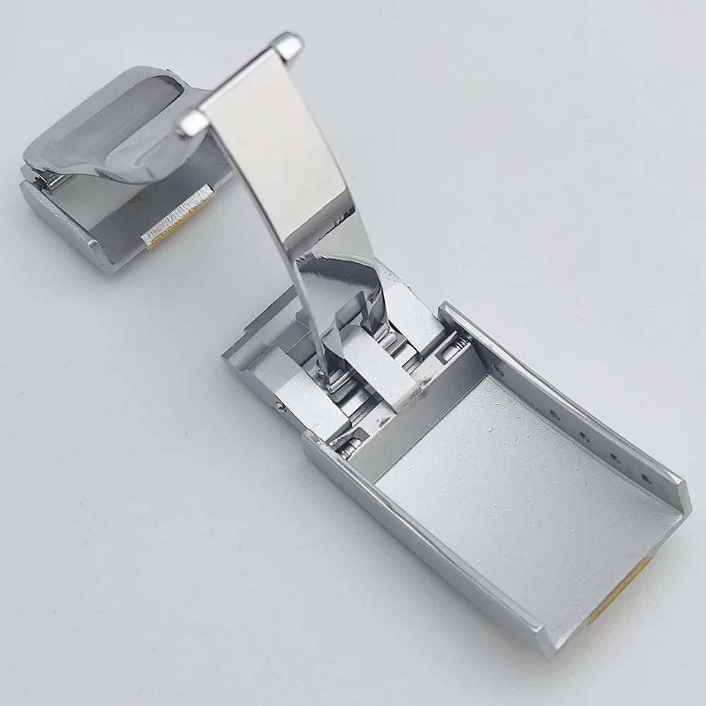 حزام ساعة منحني من السيليكون مقاوم للماء ، إبزيم معدني ، إبزيم قابل للطي ، حزام مطاطي ، 20