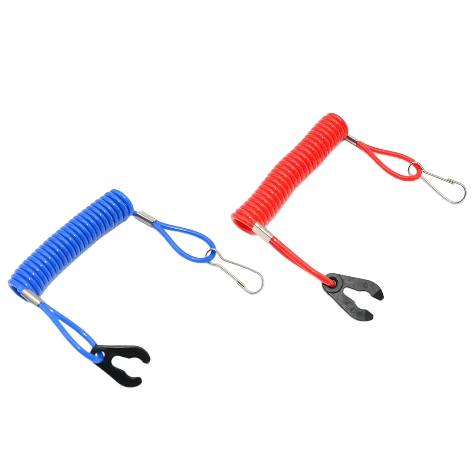 

Safety Boat Motor Outboard Kill Switch Key Flexible TPU Ignition Lanyard for Emergency Stop Universal Fit