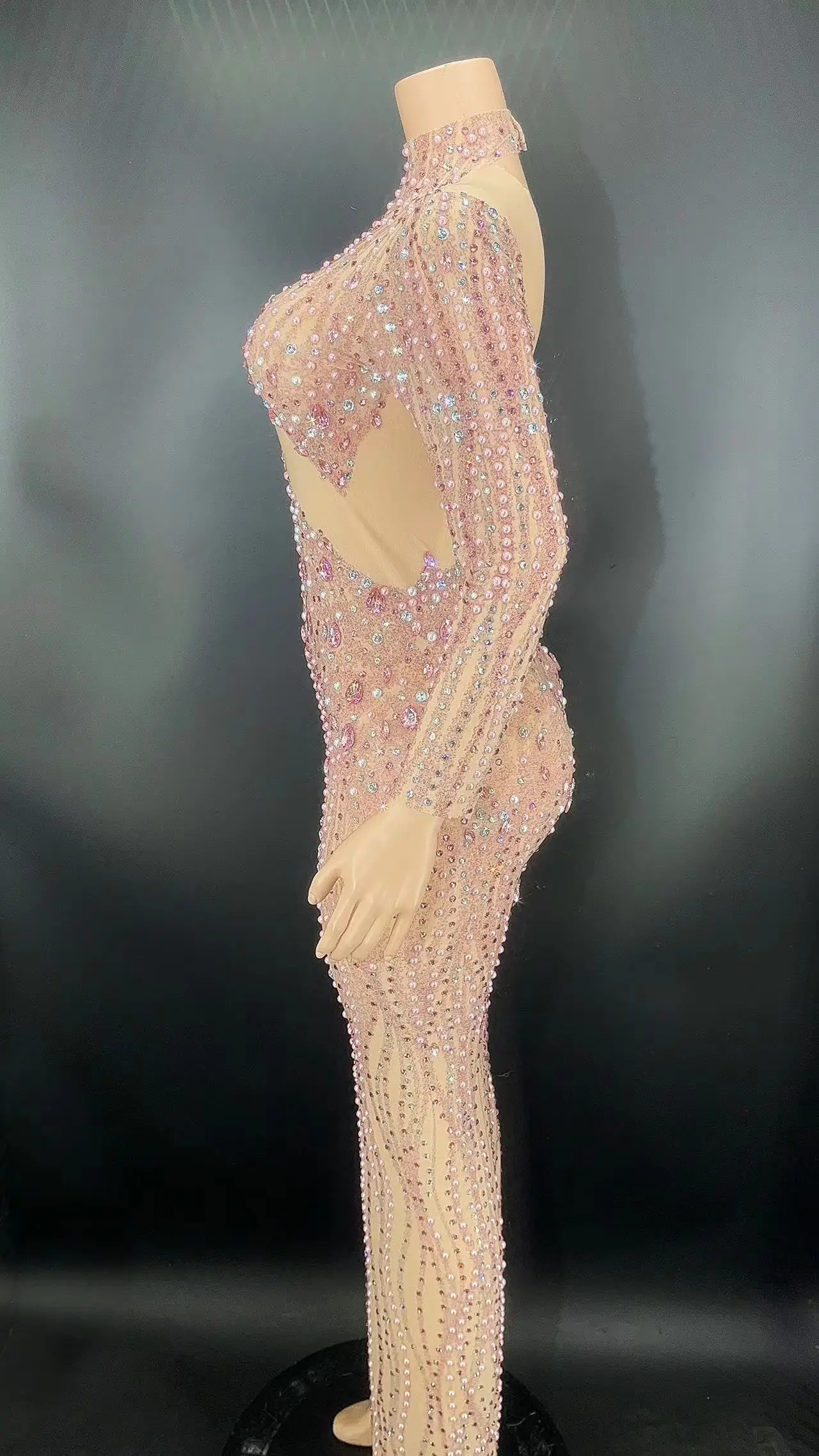 Vestido de noite com strass cristal feminino, vestido longo de baile para senhoras, festa de aniversário e casamento, vestido de baile, recém-chegados, 2023