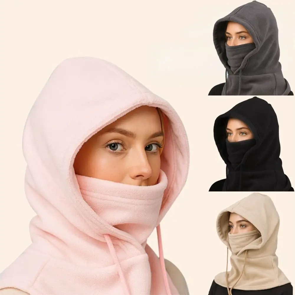 

Fashion Windproof Balaclava Hat with Mask Warm Pullover Hats Cold Proof Breathable Cycling Mask Winter