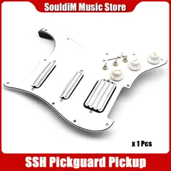 SSH Coil Splitting Pickups Electric Guitar Pickguard 2 Mini Humbucker with Coil Pickup High Output Loaded Prewired Scratchplate