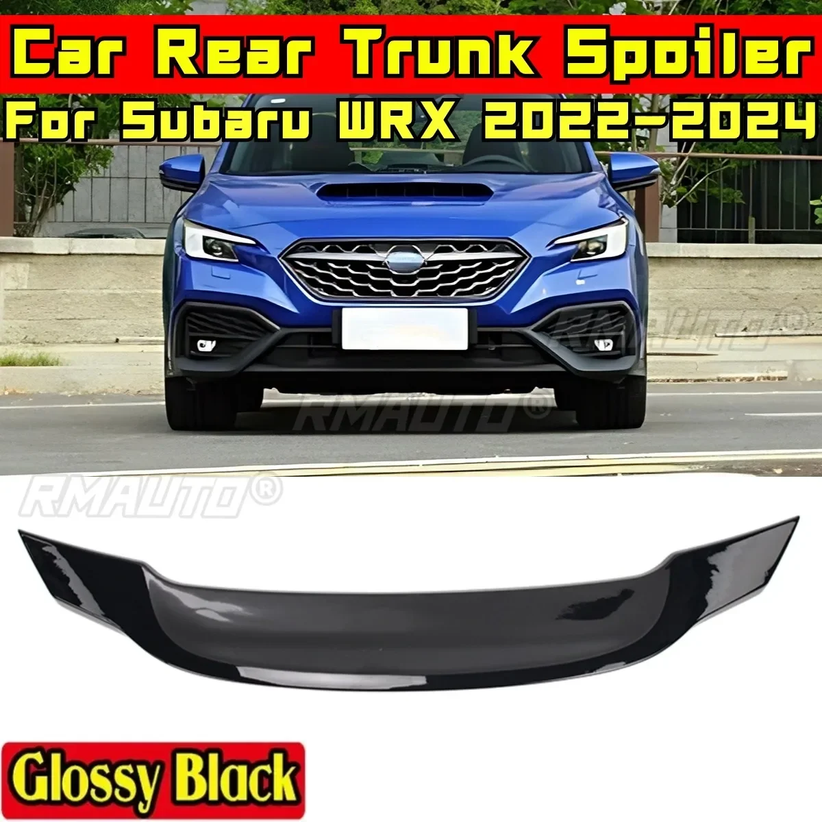 

For WRX 2022-2024 Modification Part Rear Trunk Spoiler Rear Trunk Wing Rear Wing for Subaru WRX 2022-2024 Car Accessories