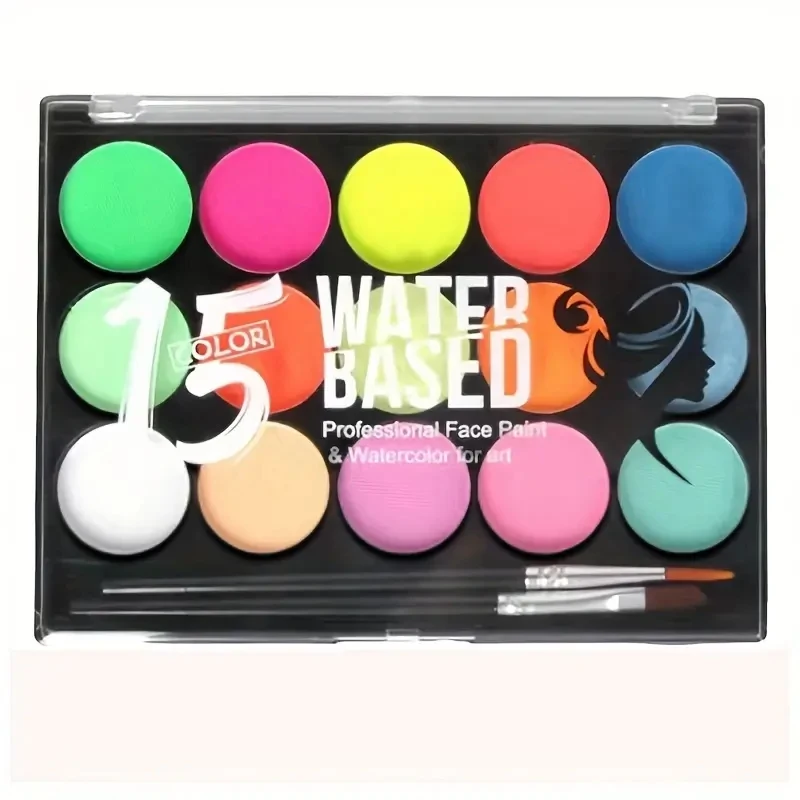 Kit de pintura facial a base de agua, acuarela para arte, Halloween y Navidad, fiestas de disfraces, Cosplay, Baby Shower, eventos deportivos