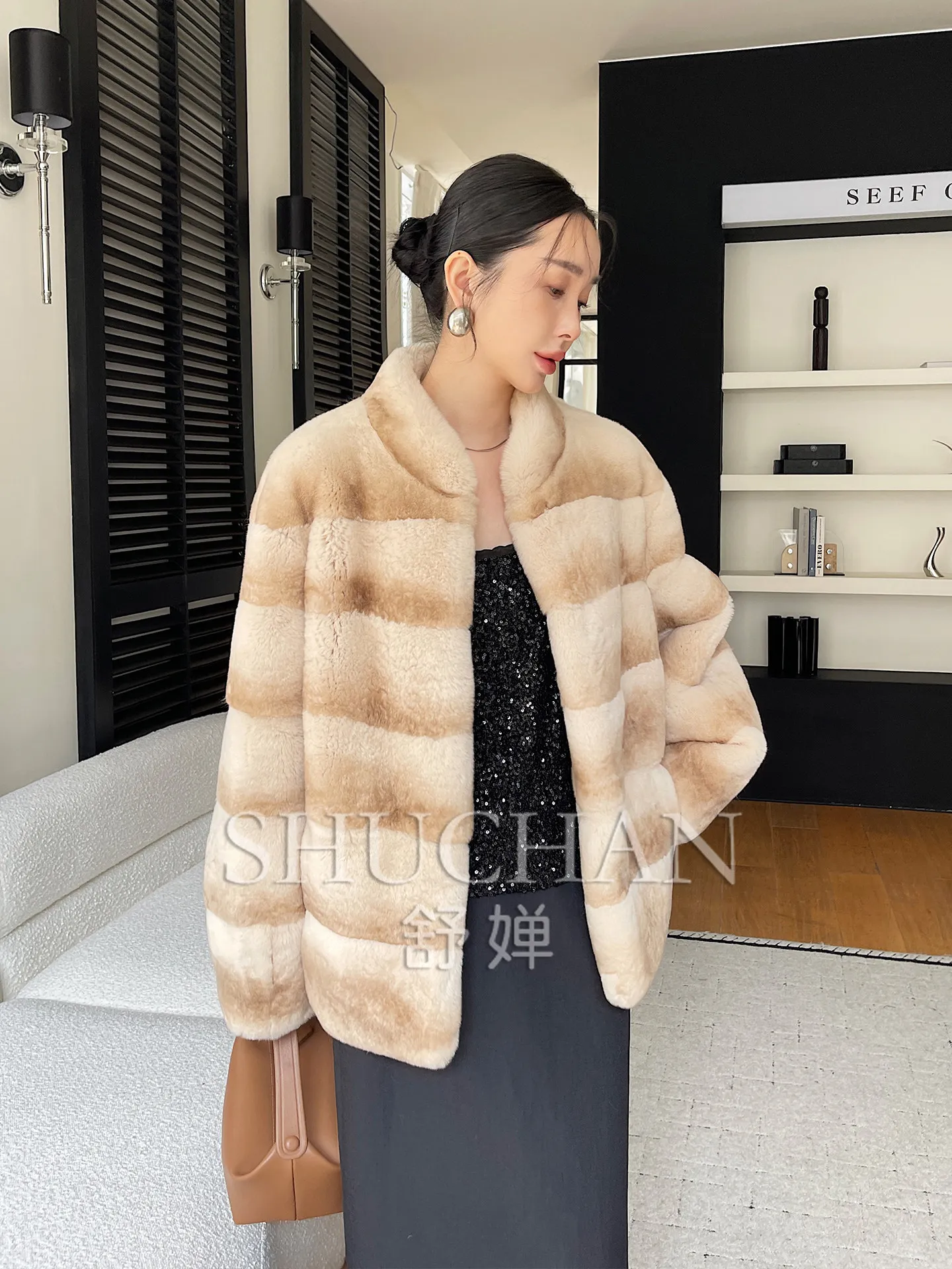 Rex Rabbit Fur 2026 New Winter Medium and Long Fur Integrated Coat Young Fur Coat Women
