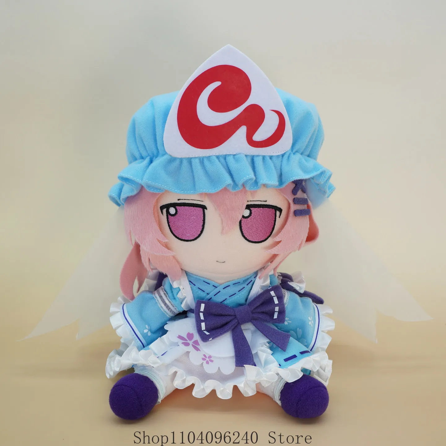 

Touhou Project Yuyuko Saigyouji Fumo Sitting Posture Figure Stuffed Sitting Posture Figure Idol Plushies Pillows Mascot 20cm