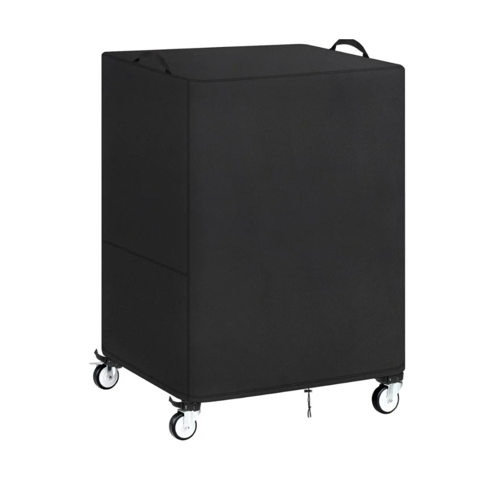 Waterproof Dust Cover for AV Rolling Carts Made from 210D Silver Coated Oxford Fabric Compatible with Standard Cart Dimensions