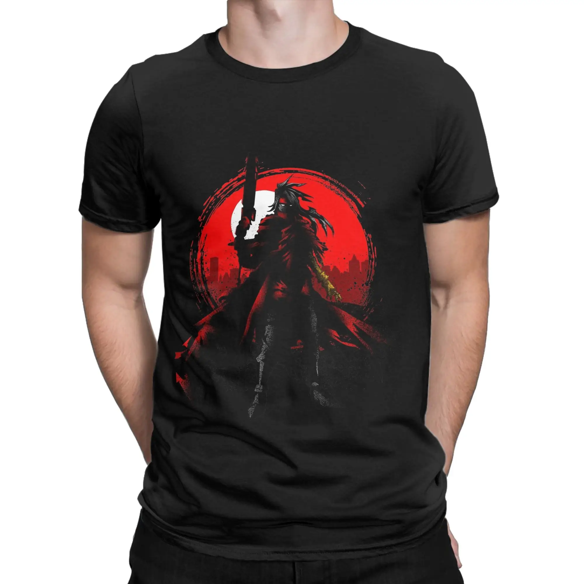 VII Dirge of Cerberus Novelty 100% Cotton T-Shirt fFinal Fantasy Tops Tees For Men