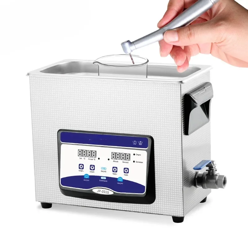 1.7gal 6L medical Ultrasonic Cleaner tooth Denture Aligner Retainer  cleaning tiny assemblies lab instrument handpieces machine