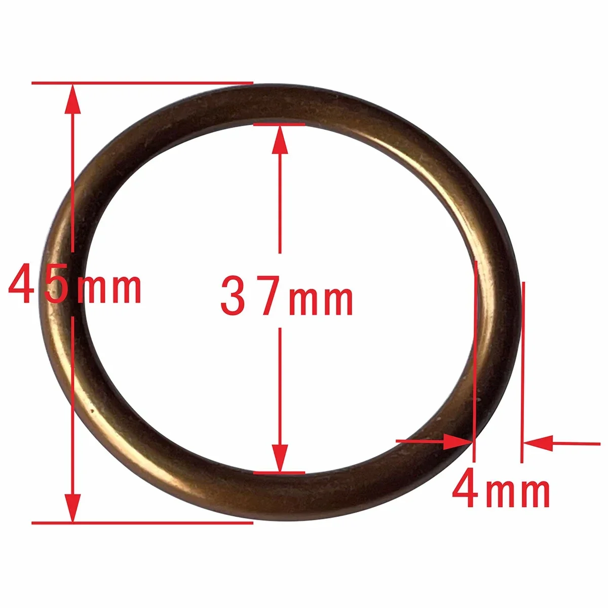 10pcs OD 45 ID 36 mm exhaust pipe muffler gasket for YAMAHA HONDA SUZUKI KAWASAKI Motorbike Dirt ATV Street Scooter