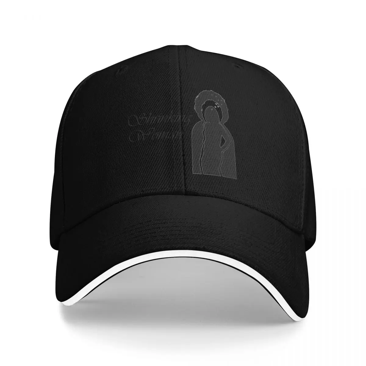 

Shrinking Woman Logo Black Baseball Cap Ball Cap Hat Man Luxury Dropshipping Women's Hats Men's