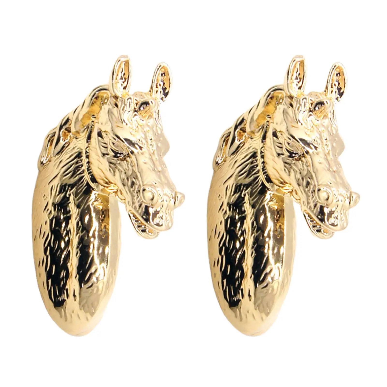 Nordic Zinc Alloy Animal Horse Head Cabinet Wardrobe Drawer Handle Pull Knob