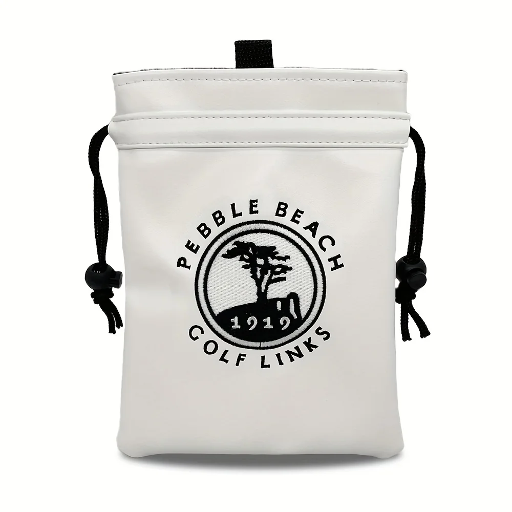 

1919 Portable and Durable Artificial PU Golf Ball and T-shirt Bag with Drawstring - High end Accessories for Male and Female Gol