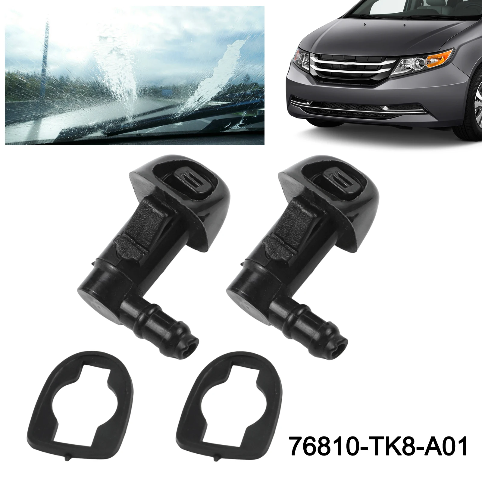 

High Quality Garden Indoor Washer Nozzle Nozzle Jet 76810-TK8-A01 76810TK8A01 ABS Plastic Accessories Parts Replacements