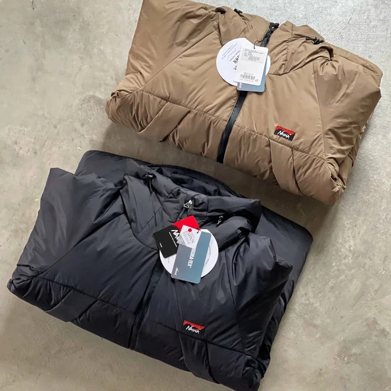 

Nanga Cardigan Zipper Down Hooded Jackets Men Women High Quality Thicken Keep Warm Jacket Loose Waterproof Windproof Casual Coat