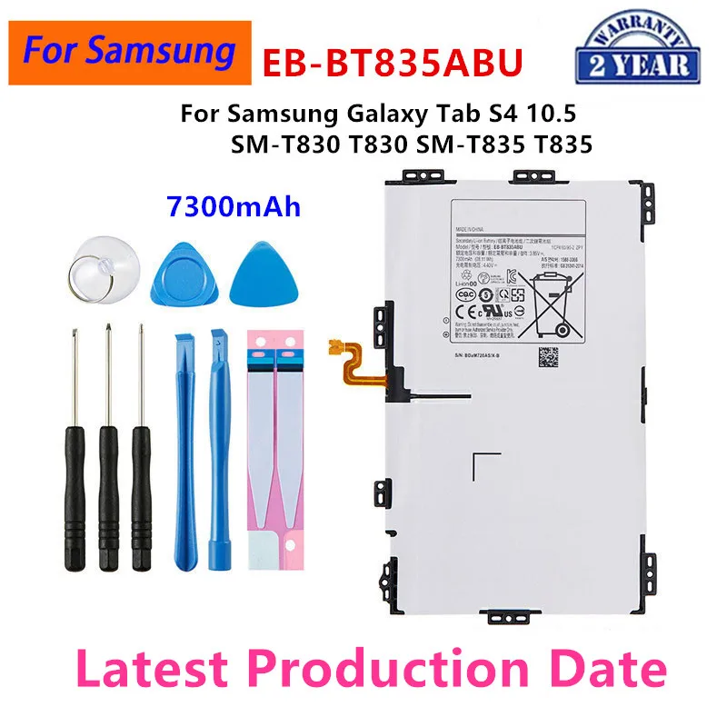 Brand New EB-BT835ABU 7300mAh Tablet Replacement Battery For Samsung Galaxy Tab S4 10.5 SM-T830 T830 SM-T835 T835 +Tools