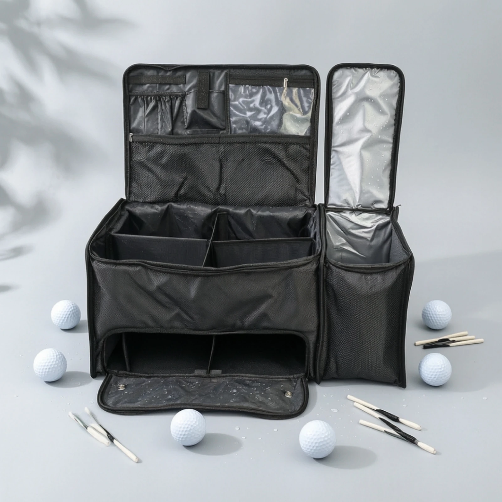 Golf Trunk Organizer Sturdy Golf Storage Bag Portable Reinforced for Golfers, Travel