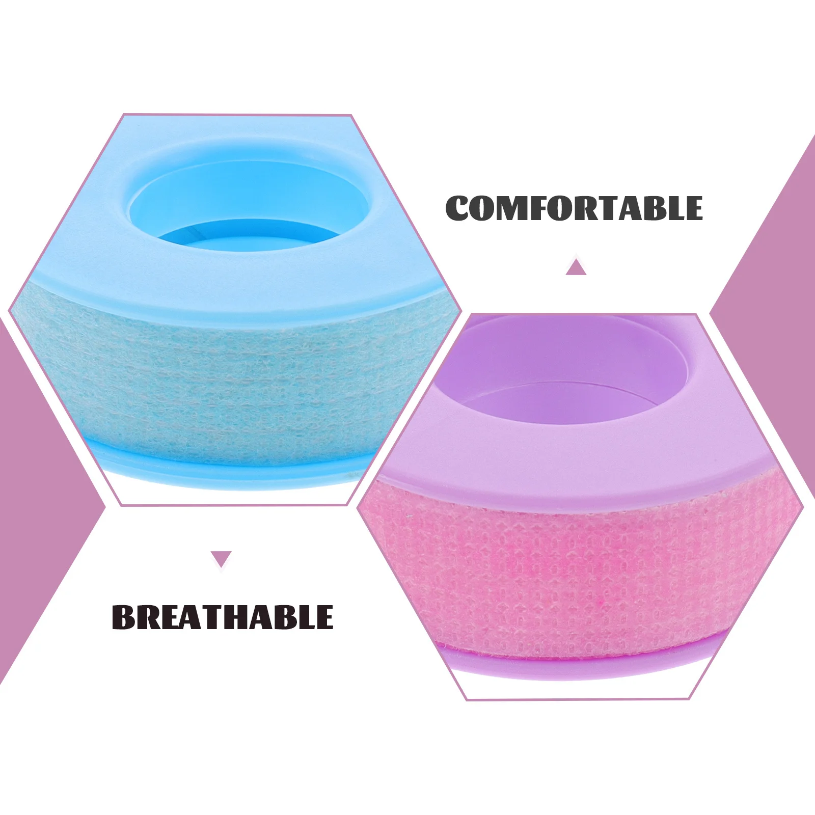 

3 Rolls Eyelash Extension Skin Friendly Nonwoven Silicone Gel Breathable Tape for Lash Grafting and DIY Eyelash Extension Tape