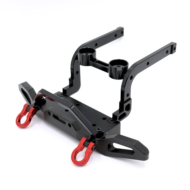 for Mejiaxin H12Y H12Y+ RC Car Modification Parts, Can Install Winch, Metal Front Bumper Set (Including Front Bumper Support)