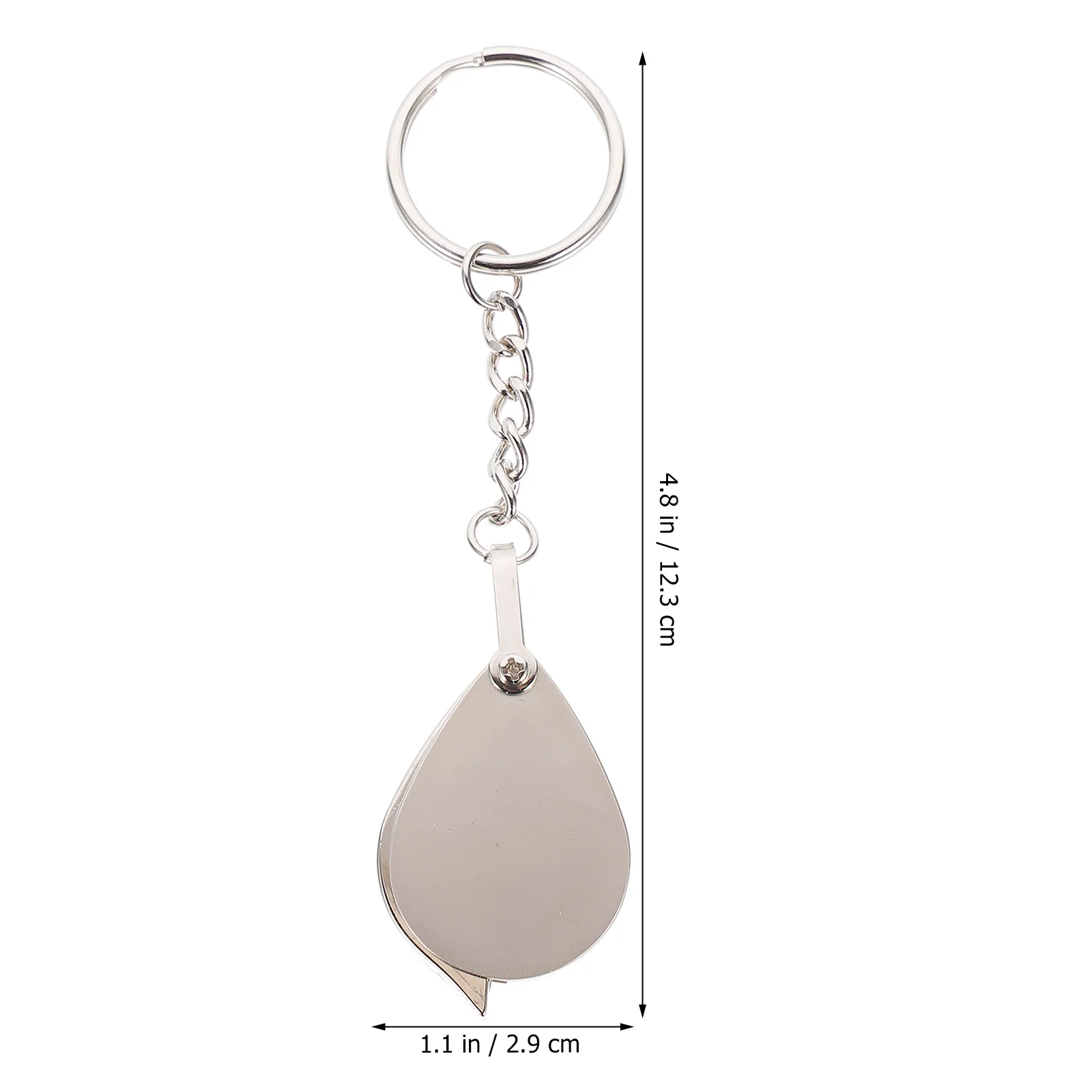 

Creative 15X Mini Foldable Magnifier Keychain Retractable Lens For Jewelry Coins Stamps Antiques Appraisal Portable Loupe