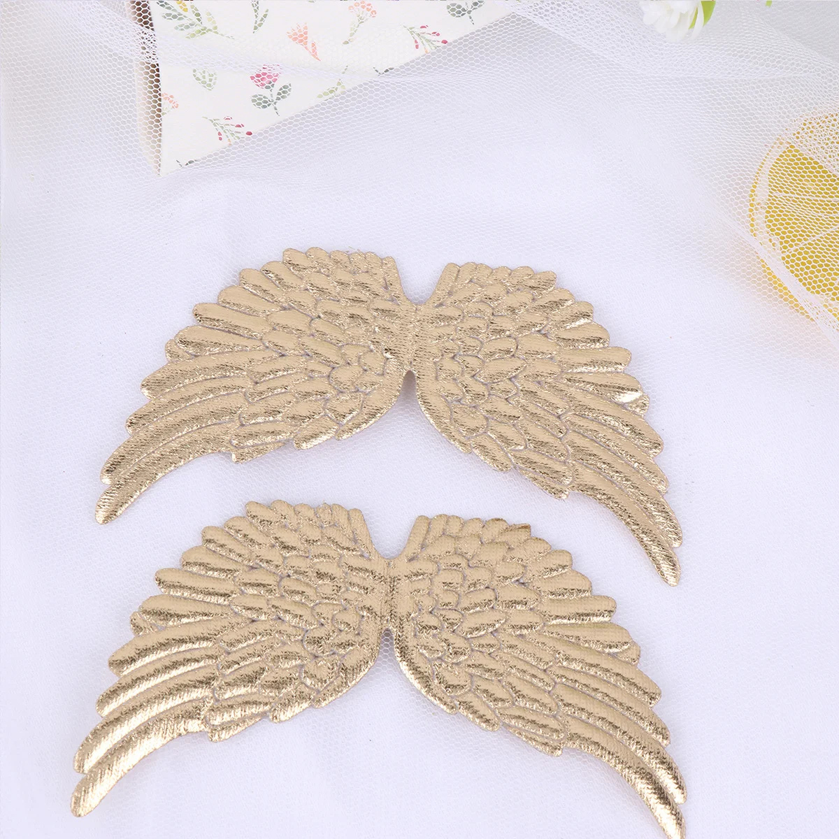 

12pcs Angel Wings Decor: Mini Wing Craft Embellishments For Diy Accessories Shoes Bags Costumes Christmas Ornaments Small Angel