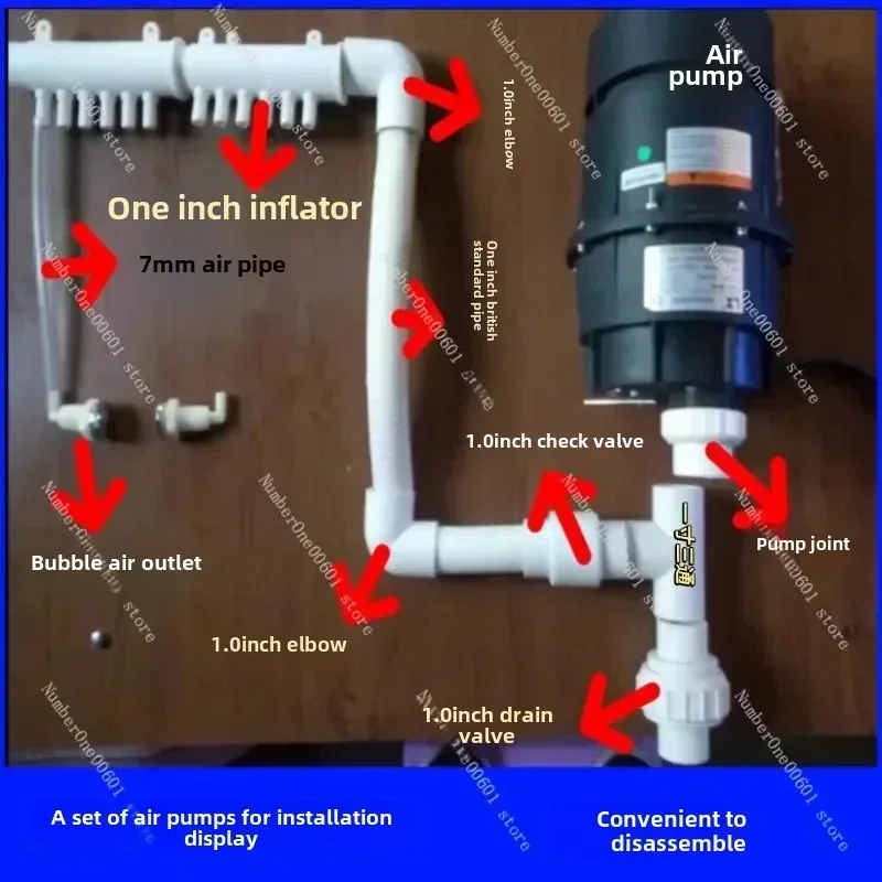 

LX Bubble Air Pump Machine AP400 Hotel Jacuzzi B & B Civil Construction Pre-embedded Bubble Pool Equipment