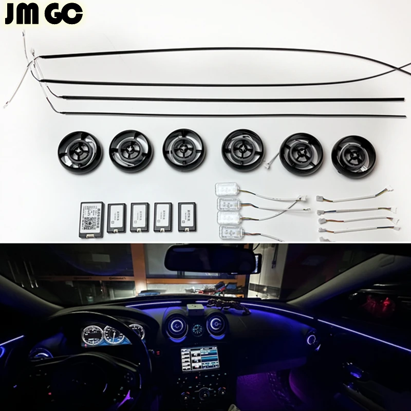 

LED ambient ligh suitable for Jaguar XJ luminous air vents 64-color interior lights door light guide strip original installation