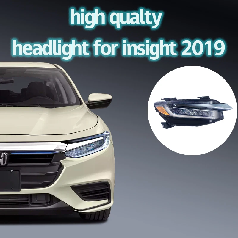 مصباح أمامي تلقائي تم اختباره بنسبة 100% لسيارة Honda Insight LED مجموعة المصابيح الأمامية 2019-2023 33100TXMA01