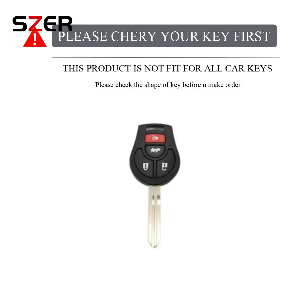 Shell Fob Holder Bag TPU Car Key Case Cover For Nissan Versa March Tiida Altima Armada Cube Juke Maxima Pathfinder Rogue Sentra