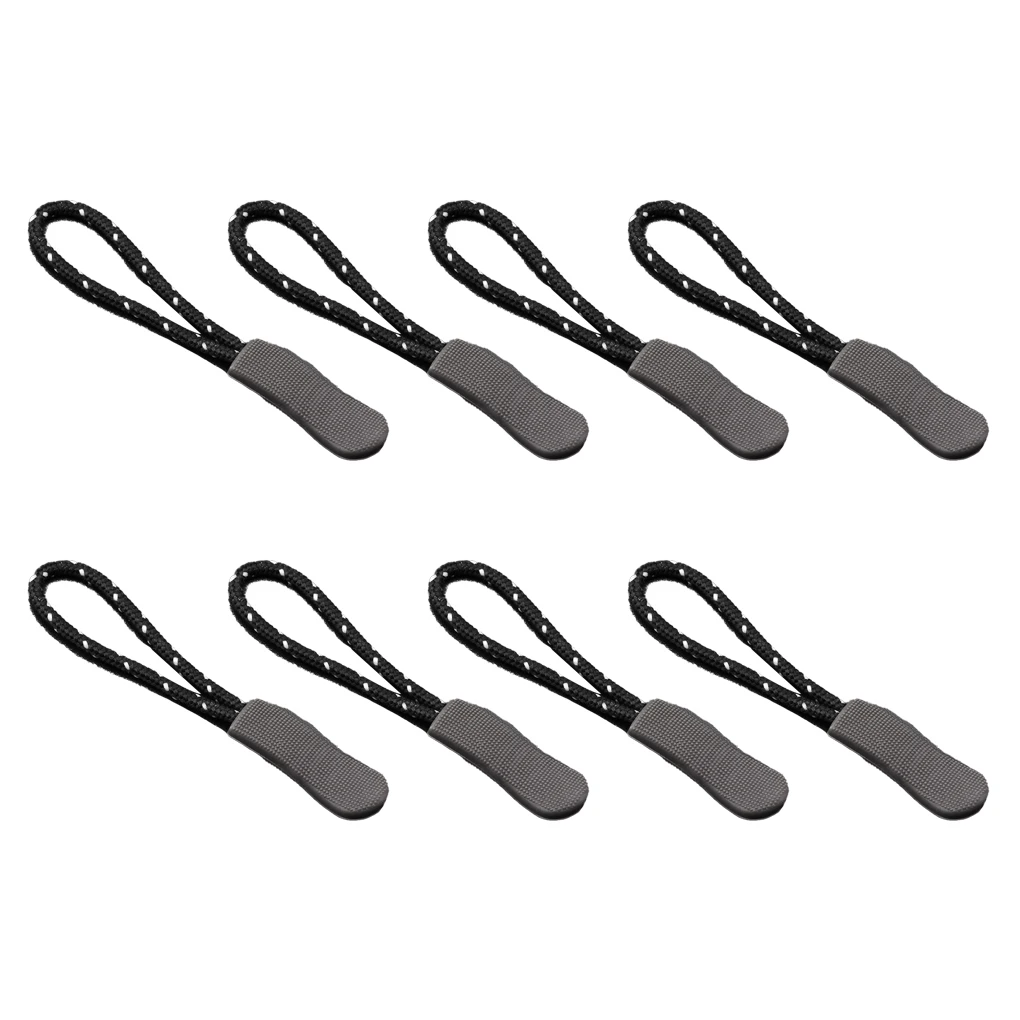 지퍼 풀 풀러 스포츠 의류, 경량 로프 태그 고정 장치, 다목적 교체 버클 의류, 흰색, 8 개